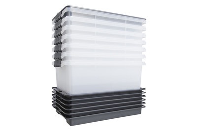 Rotho, ROTHO Stapelbox DOME A4 7er-Set, 