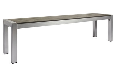 MOOD, MOOD Bank LIVORNO PS-Wood, Home and More Bank Livorno PS-Wood-Grau | 42 × 34 × 165 cm | max. 300 kg