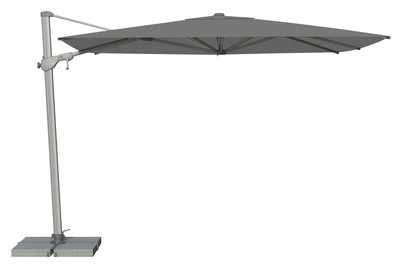 Suncomfort by Glatz, Suncomfort by Glatz VARIOFLEX 330x270 cm Freiarmschirm, Suncomfort Pendelschirm Varioflex Stone-Grey | 3.3 × 2.7 m