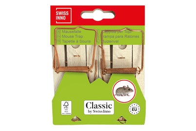Swissinno, SWISSINNO Holz Mausefalle CLASSIC, 