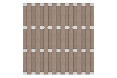 undefined, Sichtschutzwand WPC Eiche Vintage, Grundelement CoShield HPC Oak Vintage 180x180cm