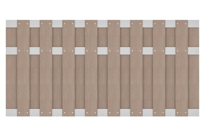 undefined, Tiefelement Sichtschutzzaun WPC Eiche Vintage, Tiefelement CoShield HPC Oak Vintage 90x180cm