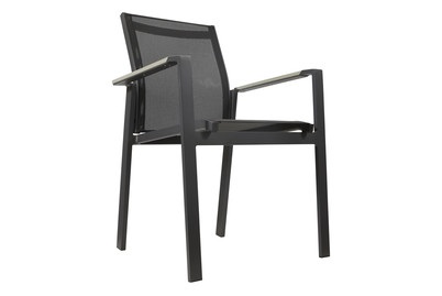 MOOD, MOOD Stapelstuhl TRIPOLI schwarz, Home and More Stapelstuhl Tripoli Schwarz | 86 × 56.5 × 62 cm