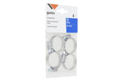 undefined, Schlauchbriden Set, Gartec Schlauchbriden-Set | ? 2-3.2 cm | 4 Stück