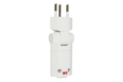 Max Hauri AG, Max Hauri AG 125941 Netzstecker Schweiz Polycarbonat 250 V Weiß, Max Hauri AG Clip Clap Montagestecker Weiss | 250 V