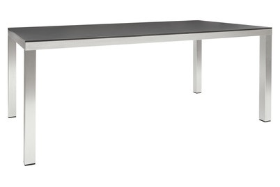 MOOD, MOOD Tisch PADOVA HPL Dark Gray 180x90cm, Home and More Tisch Padova HPL Dunkelgrau | 75 × 90 × 180 cm