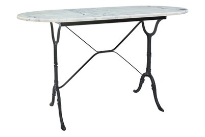 MOOD, MOOD Marmortisch KOS oval, Home and More Marmortisch Kos Oval | 60 × 72 × 120 cm