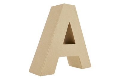 GLOREX, GLOREX Buchstabe aus Karton, Glorex Buchstabe A aus Karton | 17.5 × 15 × 5.5 cm