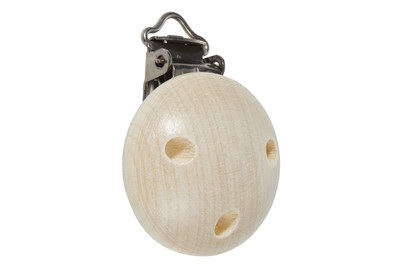 GLOREX, GLOREX Nuggiketten Clips 35 mm, Glorex Nuggikette Glorex Holz, 35 mm, 1 Stk, natur