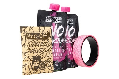 MUC-OFF, Muc-Off Ultimate Tubeless Setup Kit XC/Gravel 2020 Tubeless Ventile, Muc-Off Ultimate Tubless Kit XC/Gravel 44 mm