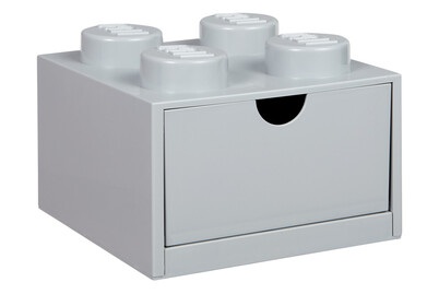 LEGO, LEGO - Medium Aufbewahrungsschublade 4 - Grau, Lego Aufbewahrungsbox Grau | 11.3 × 15.8 × 31.6 cm | 5.8 l