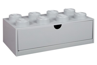 LEGO, LEGO - Aufbewahrungsschublade - Grau, LEGO Schreibtischschublade 8 , Aufbewahrungsbox