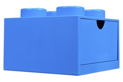 LEGO, LEGO Box mit Schublade blau, LEGO Schreibtischschublade 4 , Aufbewahrungsbox