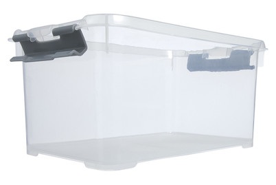 Allibert, Allibert Box HANDY CURVER, Curver Handy+ Box Transparent-Silber | 15 × 19.4 × 29.4 | 6 l