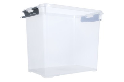Allibert, Allibert Box HANDY CURVER, Curver Handy+ Box Transparent-Silber | 25.4 × 19.5 × 30 cm | 9 l