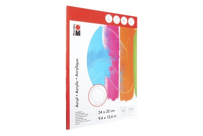 Marabu, MARABU Acryl-Malblock, Marabu Acryl-Malblock | 36 × 48 cm | 10 Blatt