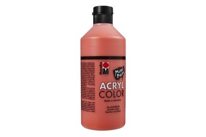 Marabu, MARABU Marabu-Acrylcolor, Marabu Acrylfarbe Acryl Color 500 ml Zinnoberrot