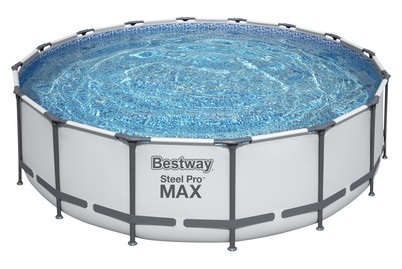 Bestway, Bestway Pool Komplett-Set 488 x 122 cm, Bestway Pool Komplett-Set hellgrau 488 x 122 cm