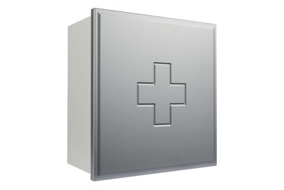 JOKEY, JOKEY Medizinschrank, Jokey Medizinbox weiss | silber