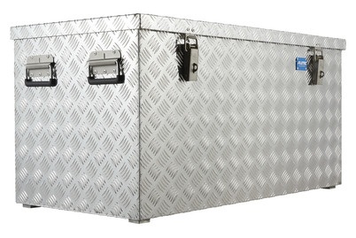 undefined, Alu-Transportkiste Riffelblech mit Gasdruckdämpfer Inhalt 250 l, Transportkiste, Aluminium-Riffelblech mit Gasdruckdämpfer, 250 l