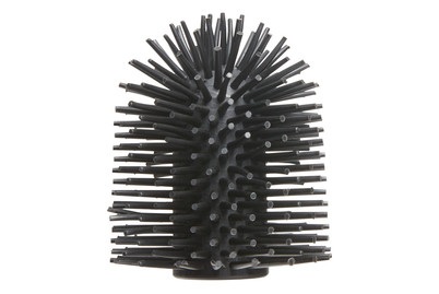 Maximex, Stand WC-Garnitur Rivalta in schwarz oder weiss, Wenko Ersatzbürste für WC-Garnituren Silikon | ? 7.5 cm