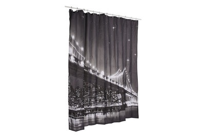 undefined, LED Duschvorhang Brooklyn Bridge, 