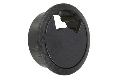 HETTICH, HETTICH Kabeldurchlass, Hettich Kabeldurchlass Schwarz | ? 6 cm