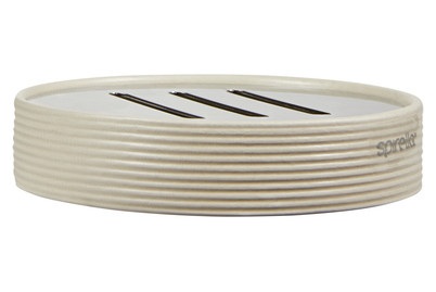 Spirella, SPIRELLA Seifenschale TUBE RIBBED, Spirella Seifenschale Tube Ribbed Braun-Gelb | ? 11 cm