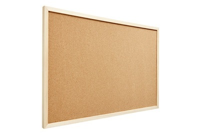 undefined, Pinwand Kork, Office Pinnwand 60 cm x 40 cm, Braun