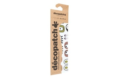 undefined, Decopatch-Papier 30x40cm Augen braun, 