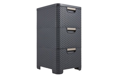 Curver, CURVER Schubladenturm Rattan, Curver Schubladenturm Rattan | 60 × 32.8 × 37.8 cm | 42 l