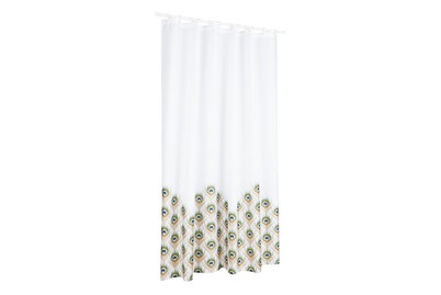MSV, MSV Duschvorhang Polyester PEACOCK, Duschvorhang Polyester Peacock | 180 × 200 cm