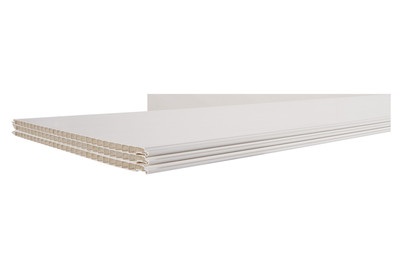 undefined, Wandpaneele PVC Marmor Grau, PVC-Wandpaneele Element Grau 2600 x 375mm / 2.92