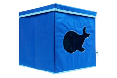 STORE IT, STORE IT Spielzeugkiste mit Sichtfenster, Store IT Spielzeugkiste Blau | 30 × 30 × 30 cm