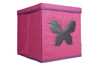 STORE IT, STORE IT Spielzeugkiste mit Sichtfenster, Store IT Spielzeugkiste in Rot-Pink | 30 × 30 × 30 cm