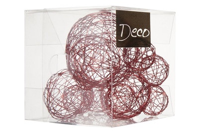 undefined, Drahtball-Mix-Set rot, 
