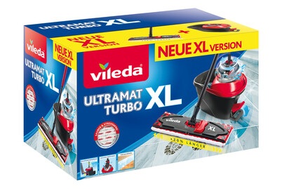 VILEDA, Vileda Bodenreinigung Ultramat XL Turbo, Vileda Bodenwischer und Eimer Ultramax Turbo XL, Set