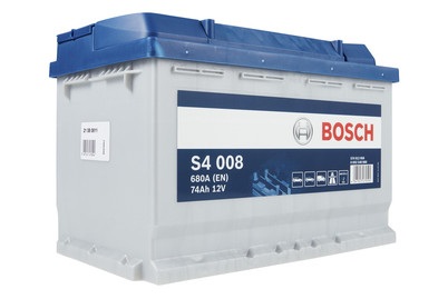 BOSCH - (Automotive Aftermarket), BOSCH - Batterie, BOSCH, Fahrzeugbatterie, Starterbatterie Bosch 12V/74Ah/680A LxBxH 278x175x190mm/S:0, AUTO & BIKE, 0 092 S40 080 S4 008
