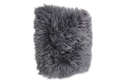 undefined, Schaffell Sitzkissen 34 x 34 cm, Schaffell Sitzkissen Grau | 34 × 34 cm