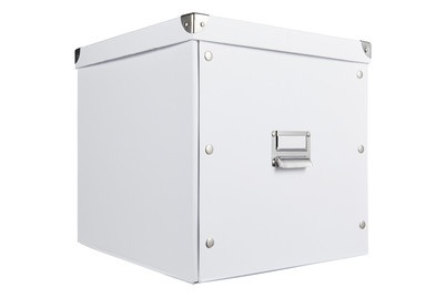 undefined, Aufbewahrungsbox, Aufbewahrungsbox in Weiss | 33.5 × 32 × 33 cm