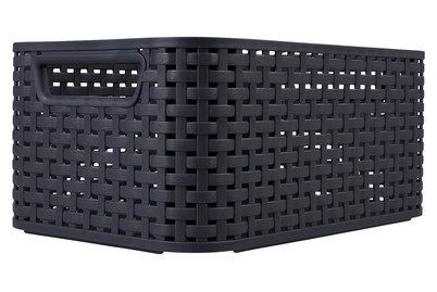 Curver, CURVER Rattan Box, Curver Rattan Box Anthrazit | 13 × 19.4 × 28.5 cm | 7 l