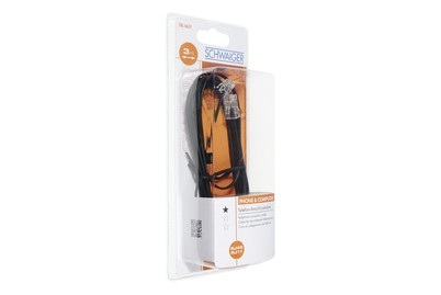 undefined, Modem-Anschlusskabel, Schwaiger Modem-Anschlusskabel Rj11/Rj45 | Schwarz