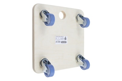 undefined, Transportroller aus Multiplexplatte quadratisch, VE 2 Stk Räder mit TPR-Bandage (soft), Wagner Transporthilfe Think Green | 29 × 29 cm | max. 200 kg