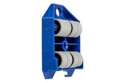 undefined, Transport-Rolly Tragfähigkeit 200 kg, VE 4 Stk, Auflage-Ø 60 mm blau, Softrollen, Wagner System Transporthilfe soft Transporthelfer