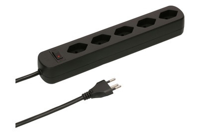 Max Hauri AG, Max Hauri AG 160277 Steckdosenleiste mit Schalter 1 Stück Weiß CH-Stecker 1 St., Max Hauri Steckdosenleiste Basic-Line 5xT13, 1.5 Meter