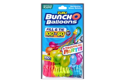 Zuru, Bunch o Balloons 3 Pack Tropical Party, Bunch O Balloons - Tropical Party, Multicolor