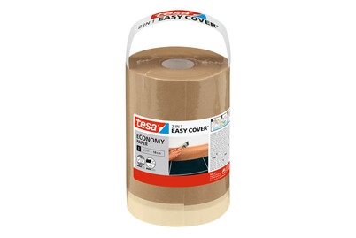 Tesa, tesa Easy Cover Economy 56579-00000-00 Abdeckfolie (L x B) 25 m x 18 cm 1 Set, Tesa Easy Cover Economy Papier mit Abdeckband