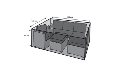 Home&More, Schützhülle für Gartenmöbel Sets gross, Home and More Schutzhülle für Gartenmöbel | 160 × 160 × 85 cm
