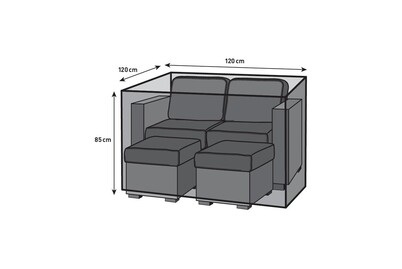 Home&More, Schützhülle für Gartenmöbel Sets, klein, Home and More Schützhülle für Gartenmöbel-Sets | 120 × 120 × 85 cm