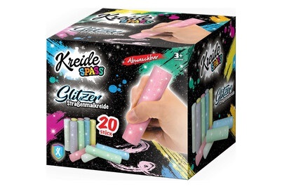 XTREM Toys and Sports, XTREM Toys and Sports - KREIDESPASS Glitzer Straßenmalkreide, 20 Stück, 